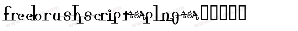 FreebrushScript-PLng字体转换