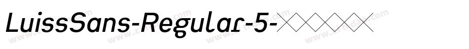 LuissSans-Regular-5字体转换