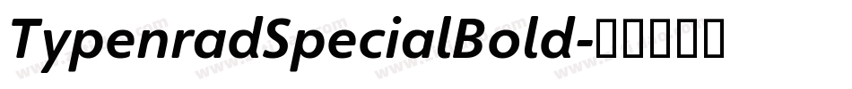 TypenradSpecialBold字体转换