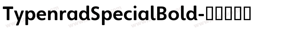 TypenradSpecialBold字体转换