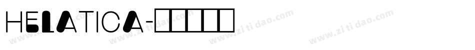 helatica字体转换