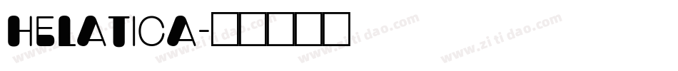 helatica字体转换