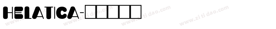 helatica字体转换