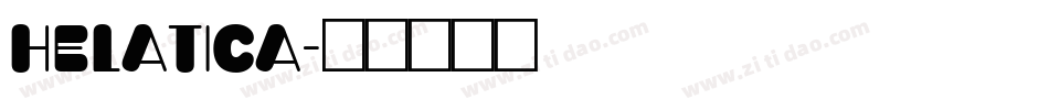 helatica字体转换