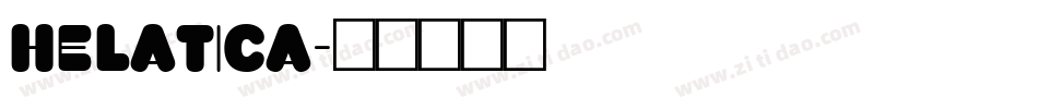 helatica字体转换