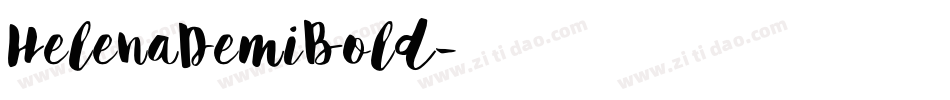 HelenaDemiBold字体转换
