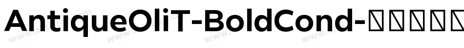 AntiqueOliT-BoldCond字体转换