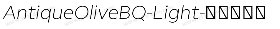 AntiqueOliveBQ-Light字体转换