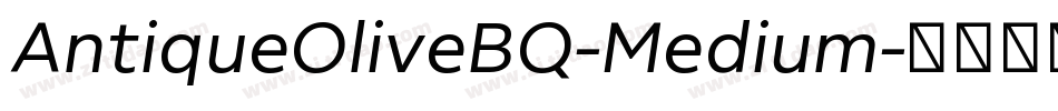 AntiqueOliveBQ-Medium字体转换