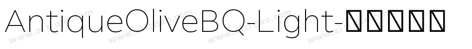 AntiqueOliveBQ-Light字体转换