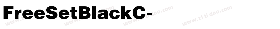 FreeSetBlackC字体转换