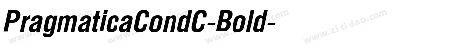 PragmaticaCondC-Bold字体转换