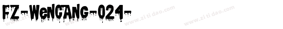 fz-wencang-024字体转换