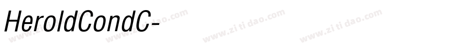 HeroldCondC字体转换