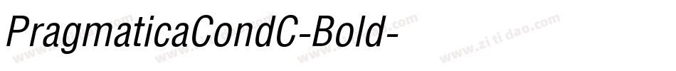 PragmaticaCondC-Bold字体转换