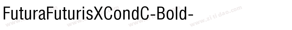 FuturaFuturisXCondC-Bold字体转换