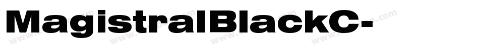 MagistralBlackC字体转换