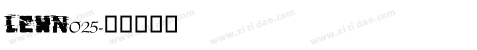 LEHN025字体转换