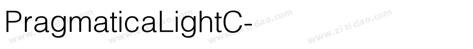 PragmaticaLightC字体转换