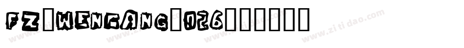 fz-wencang-026字体转换