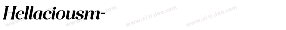 Hellaciousm字体转换