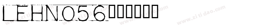 LEHN056字体转换