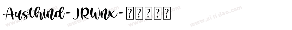 Austhind-JRWnx字体转换