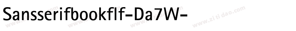 Sansserifbookflf-Da7W字体转换
