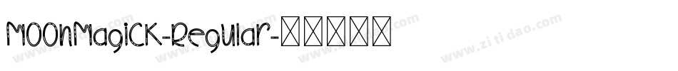 MoonMagick-Regular字体转换