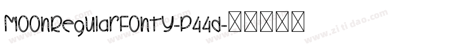 MoonRegularFonty-P44d字体转换