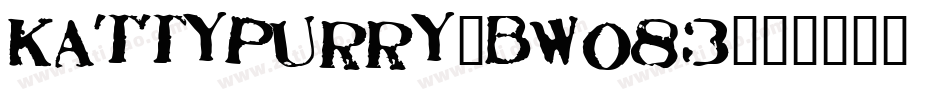 KattyPurry-BW083字体转换