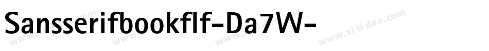 Sansserifbookflf-Da7W字体转换