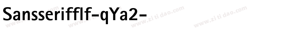 Sansserifflf-qYa2字体转换