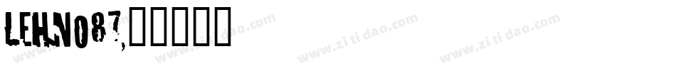 LEHN087字体转换