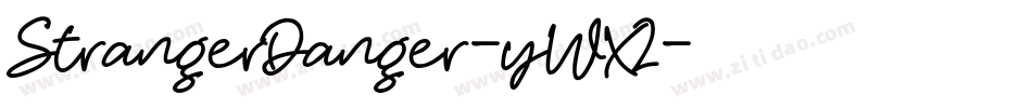 StrangerDanger-yWX2字体转换