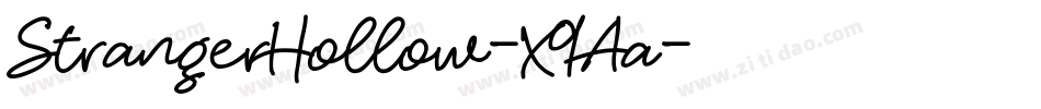 StrangerHollow-X9Aa字体转换
