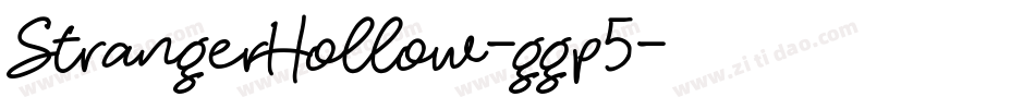 StrangerHollow-ggp5字体转换