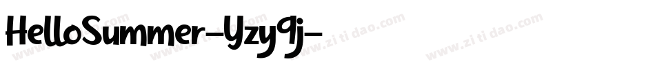 HelloSummer-Yzy9j字体转换