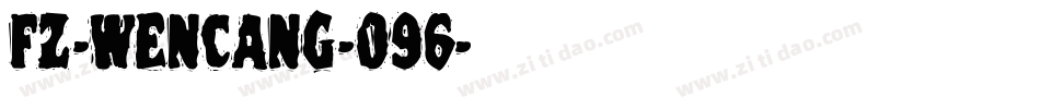 fz-wencang-096字体转换