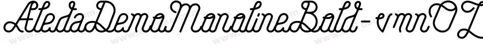 AledaDemoMonolineBold-vmnOZ字体转换