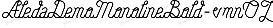 AledaDemoMonolineBold-vmnOZ字体转换