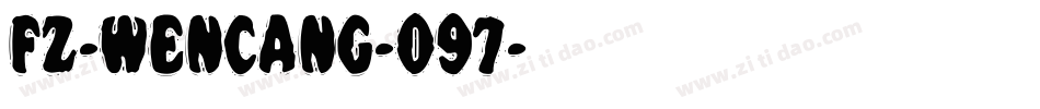 fz-wencang-097字体转换