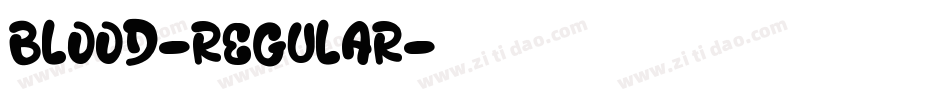 Blood-Regular字体转换