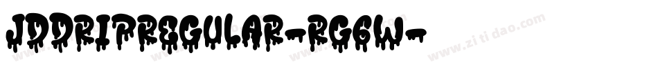JdDripRegular-Rg6W字体转换