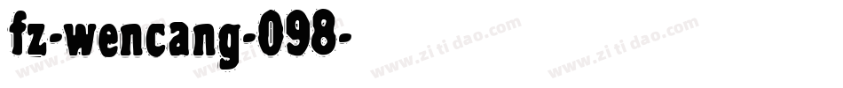 fz-wencang-098字体转换