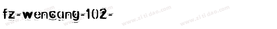 fz-wencang-102字体转换