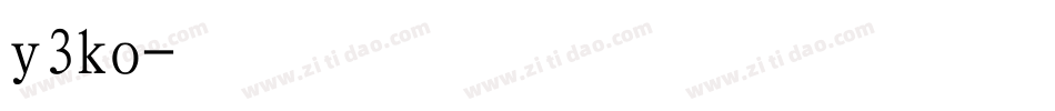 y3ko字体转换