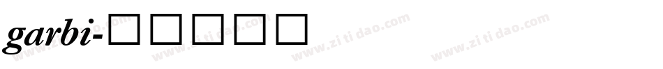 garbi字体转换