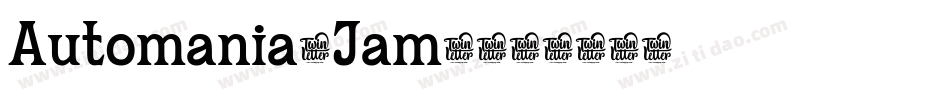 Automania-Jam7字体转换