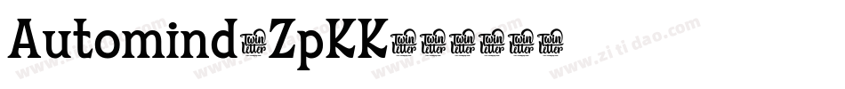 Automind-ZpKK字体转换